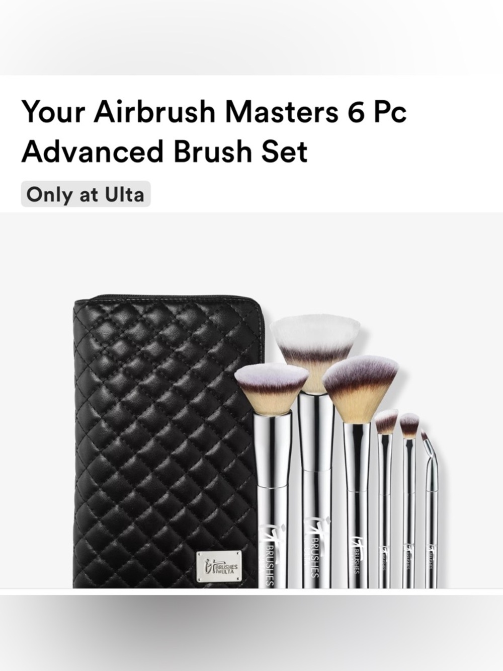 ♥️💖 It Brushes for ULTA Airbrush Masters 6 Pc Face & Eye Advanced Brush Set $150